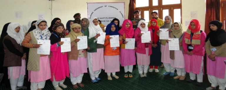 ARMY CONDUCTS COMPUTER OPERATOR AND PROGRAMMING ASSISTANT CLASSES AT BANIHAL