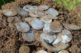 75 ancient silver coins found at a demolition site in Barabanki