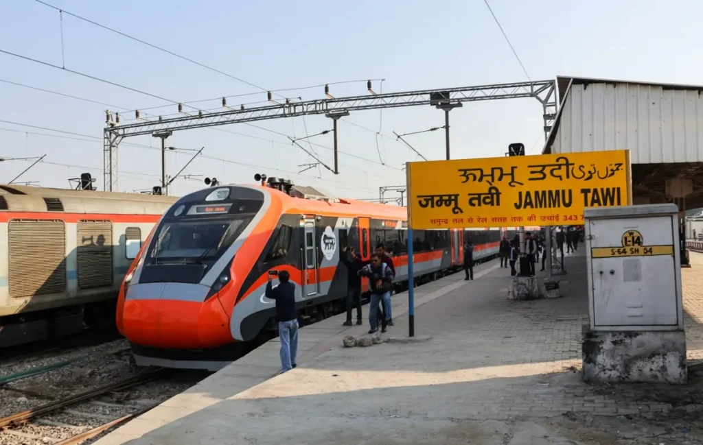 Vande Bharat Train running between Jammu and Srinagar