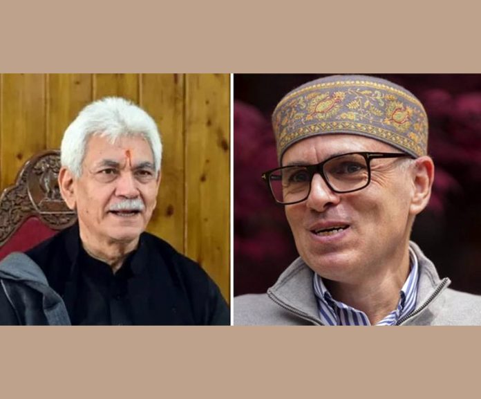Lieutenant Governor Manoj Sinha and Chief Minister Omar Abdullah