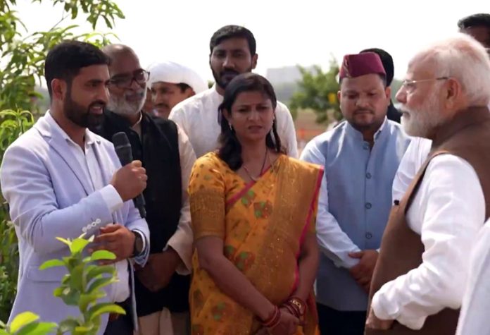 PM Modi interacts with farmers in New Delhi about agriculture and train services in Jammu & Kashmir