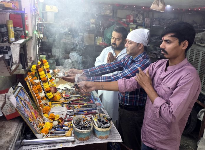 Vishwakarma Day celebrations in Jammu with workers offering prayers
