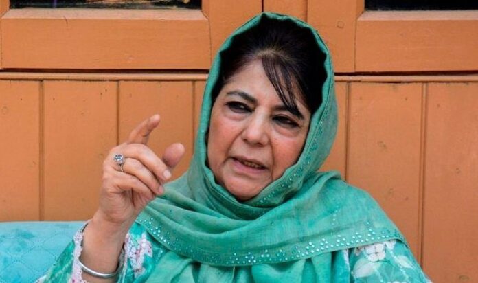 Mehbooba Mufti addressing youth issues in Kashmir