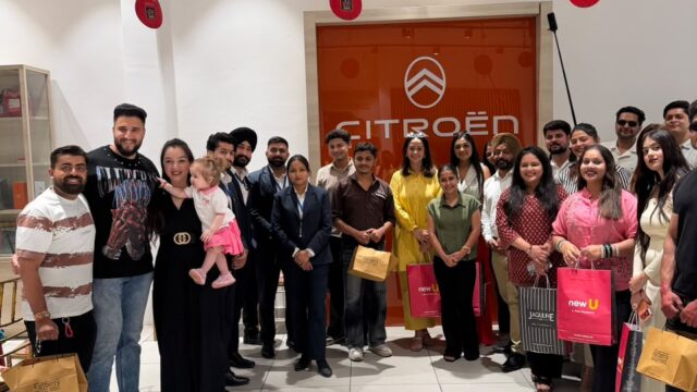 Citroën vehicles on display at Citroën Jammu dealership