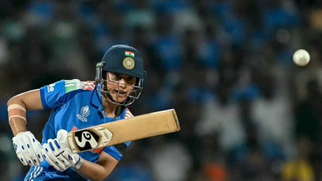 Smriti Mandhana celebrates a milestone in women’s cricket